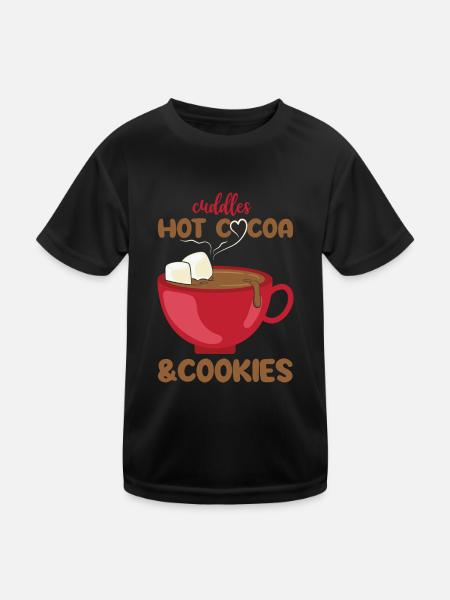 Cadeaux de Noël Noël - T-shirt sport Enfant - noir - Devant