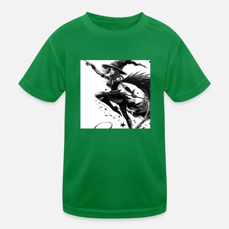 Dessin de sorcière T-shirt sport Enfant