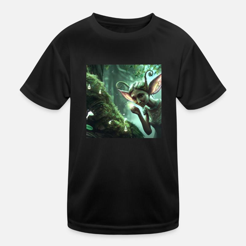 Fairy in the magical forest Kids Functional T-Shirt