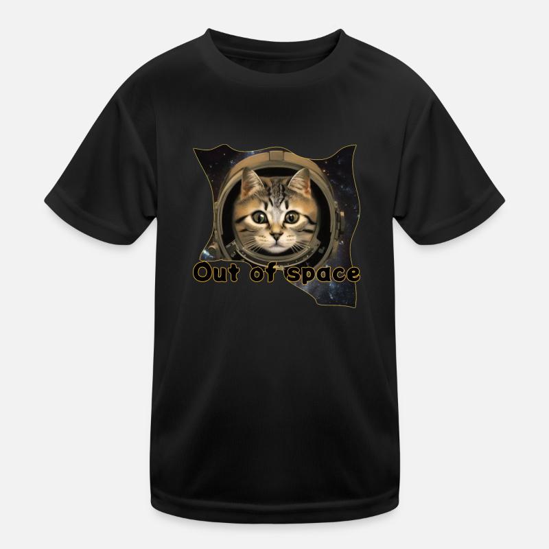 Space cat 3 Kinder Funktions-T-Shirt