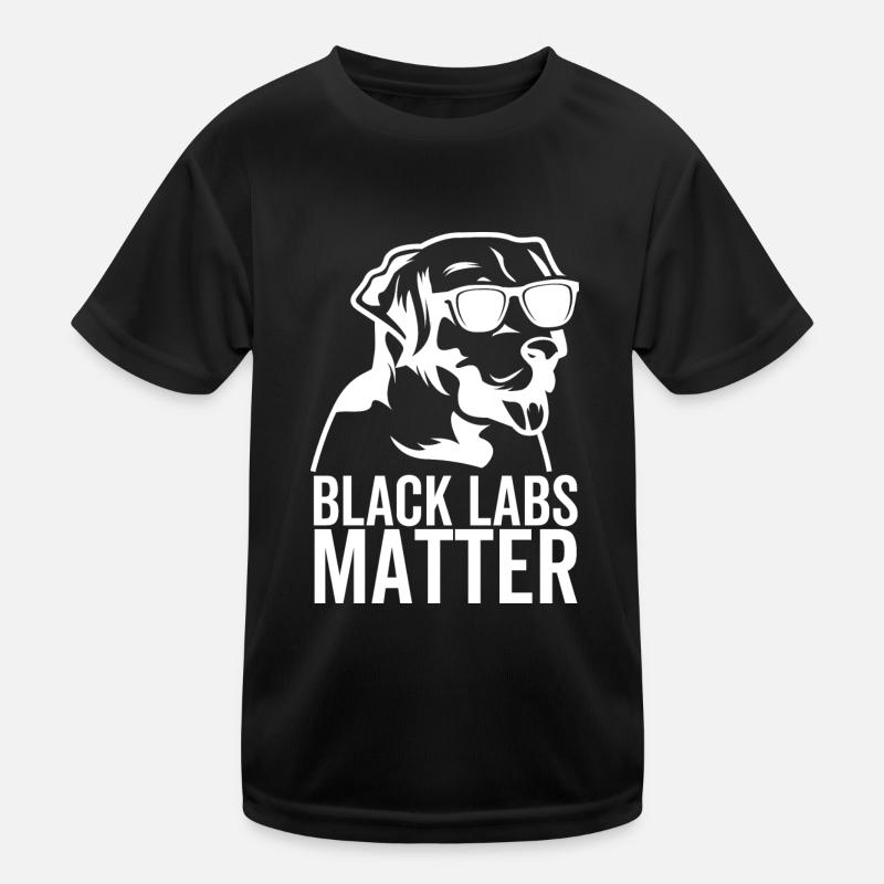 Black Labs Matter Kinder Funktions-T-Shirt