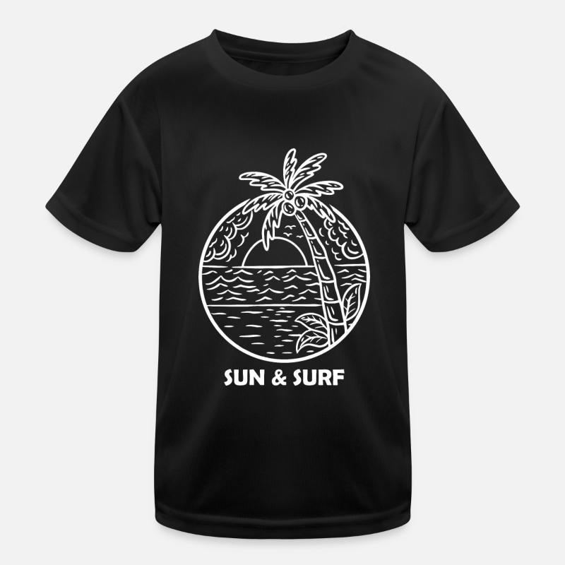 Surfing Surfboard Surfer Geschenkidee Kinder Funktions-T-Shirt