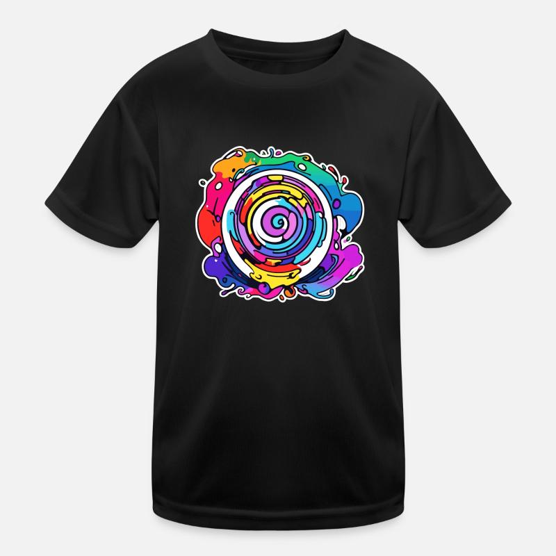 Verspielte Farben Kinder Funktions-T-Shirt