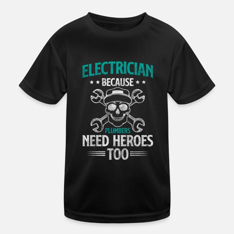 Electrics Men Watt Lightning Kids Functional T-Shirt