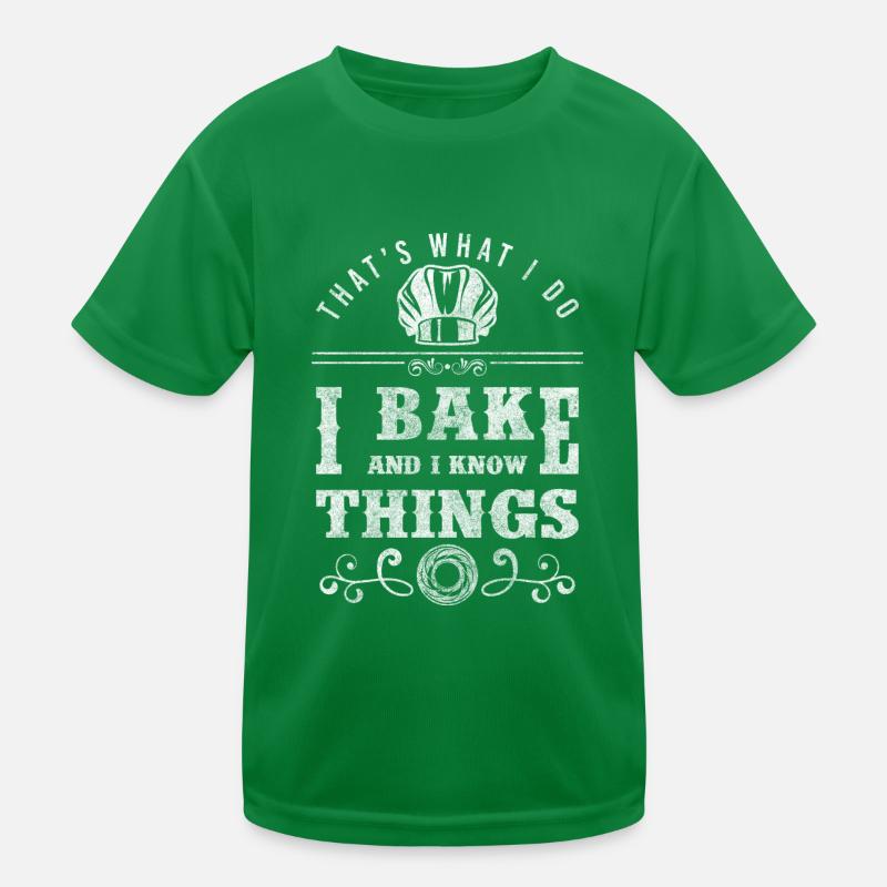 Backen Brötchen Cupcake Kinder Funktions-T-Shirt