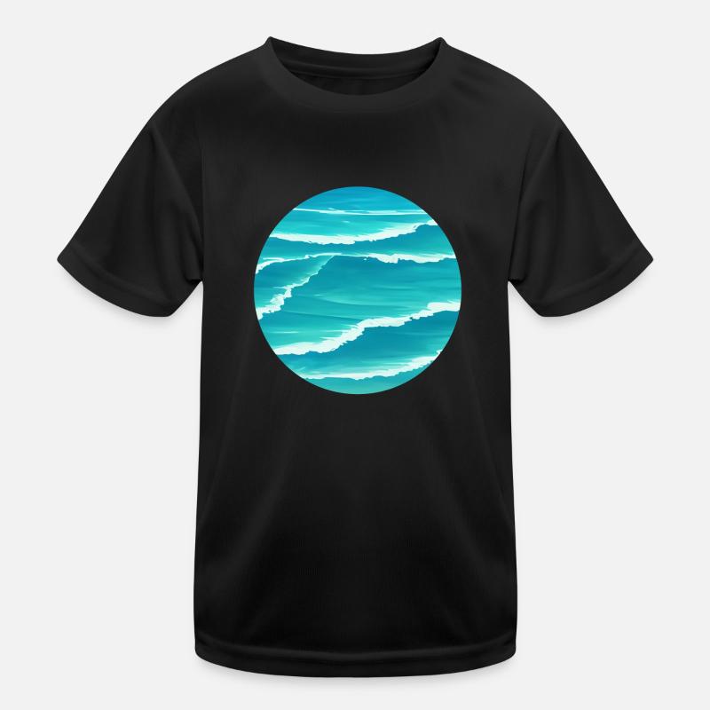 Vagues de l’océan T-shirt sport Enfant