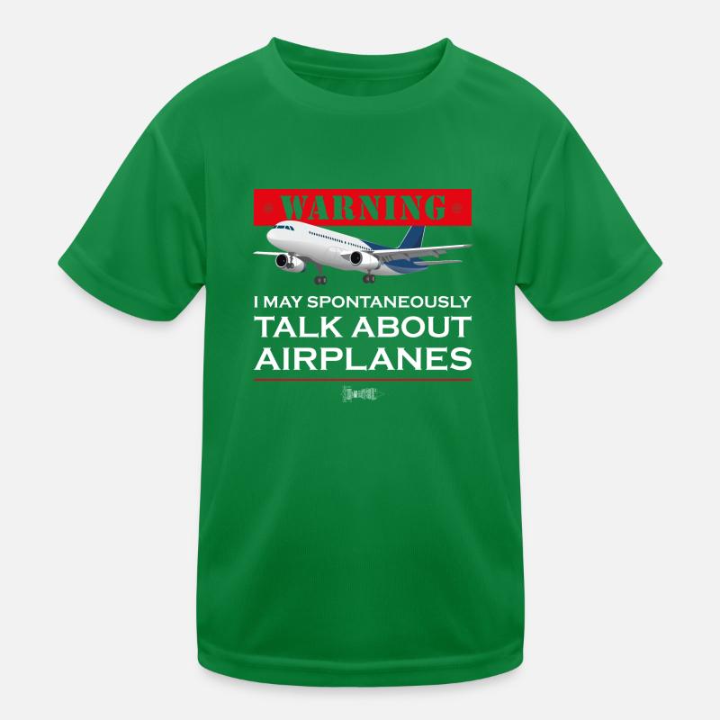 Funny Pilot Crop Duster Aviation, I May Talk Kids Functional T-Shirt