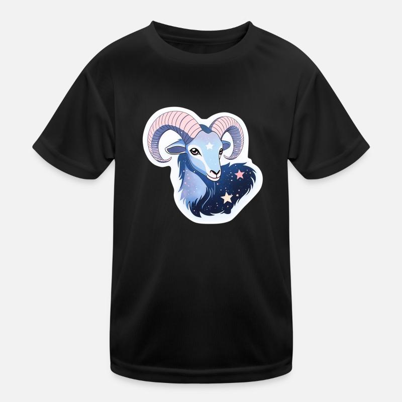 Sternzeichen Steinbock Kinder Funktions-T-Shirt