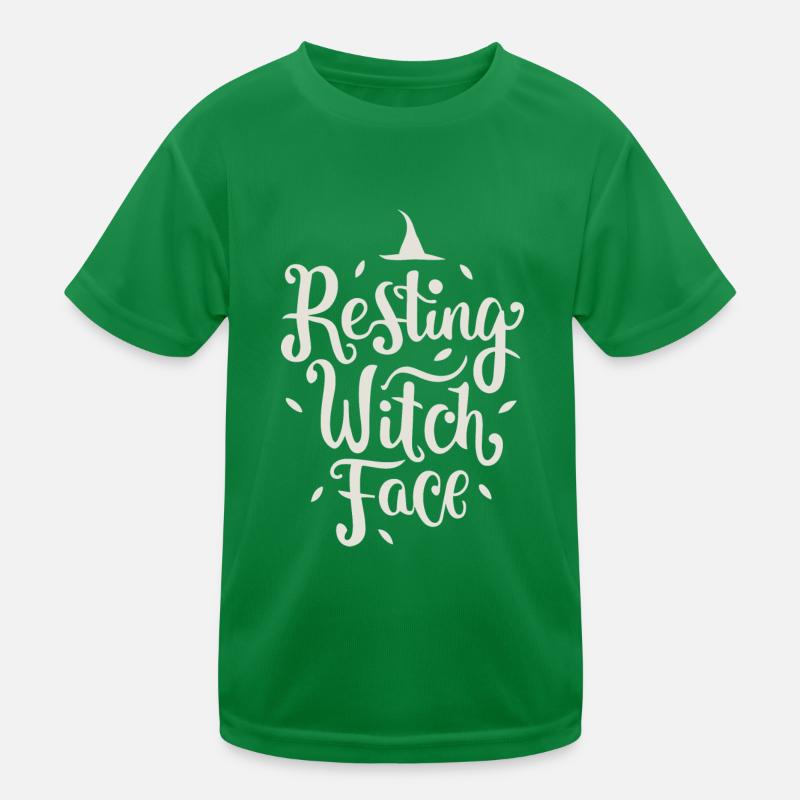 Resting Witch Face Kids Functional T-Shirt