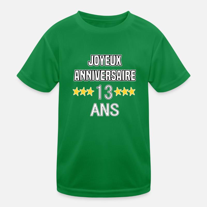Joyeux Anniversaire 13 Ans T-shirt sport Enfant