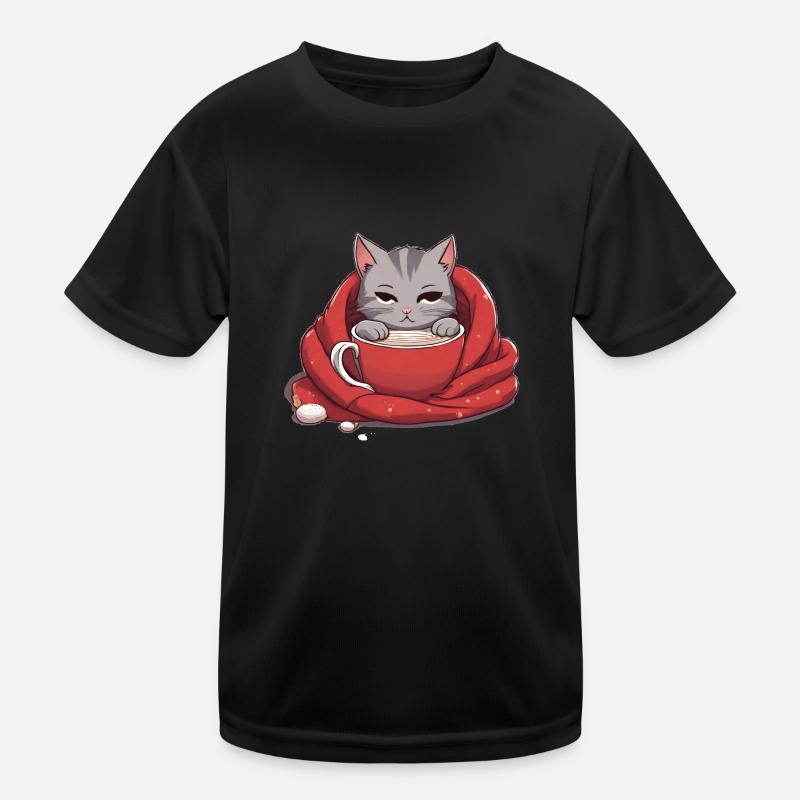 Chat adorable T-shirt sport Enfant