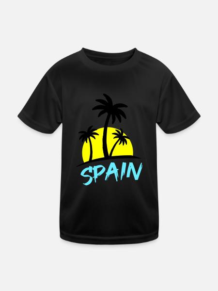 Spain - Kids Functional T-Shirt - black - Front