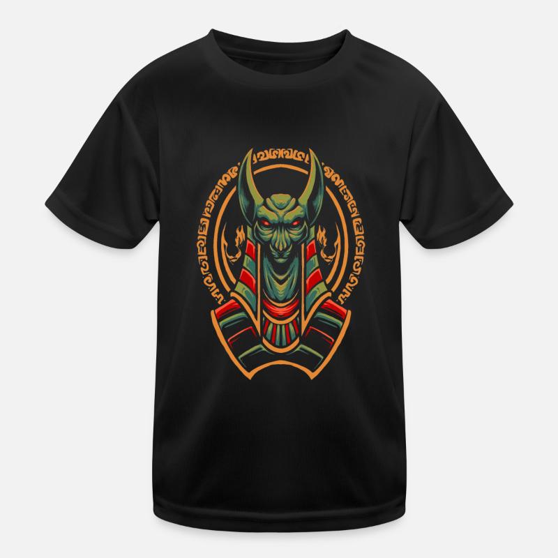 Hiéroglyphe égyptien drapeau du Nil pyramide du pharaon Le Caire T-shirt sport Enfant
