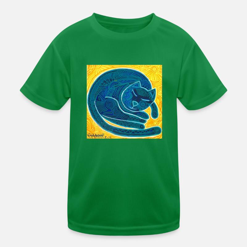 chat bleu 2 T-shirt sport Enfant