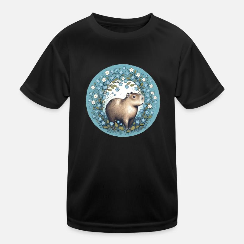 Capybara Kinder Funktions-T-Shirt