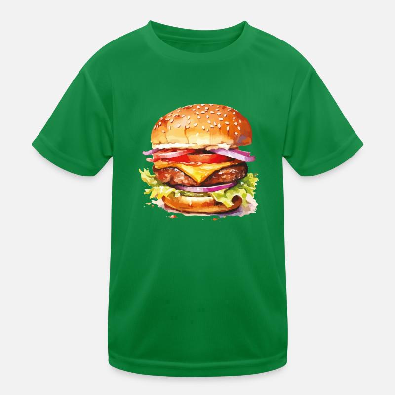 burger cheeseburger Kinder Funktions-T-Shirt
