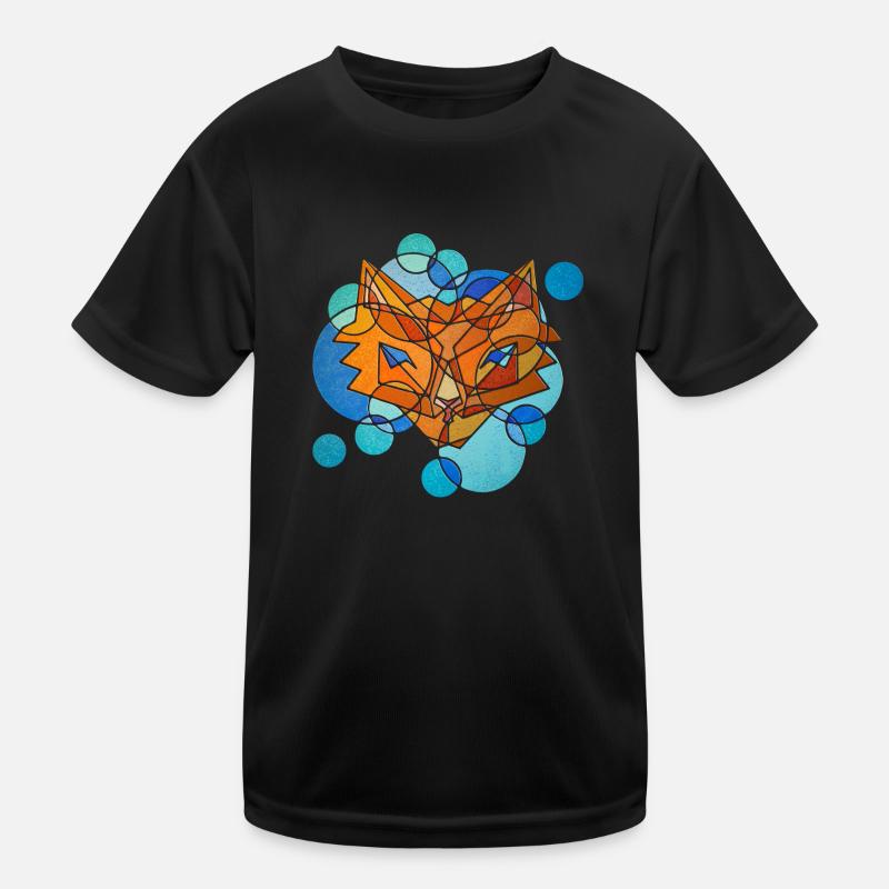 Fox Geometry Kids Functional T-Shirt