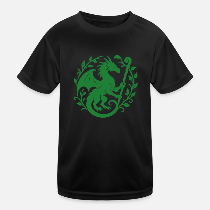 Druidendrache (hellgrün) Kinder Funktions-T-Shirt