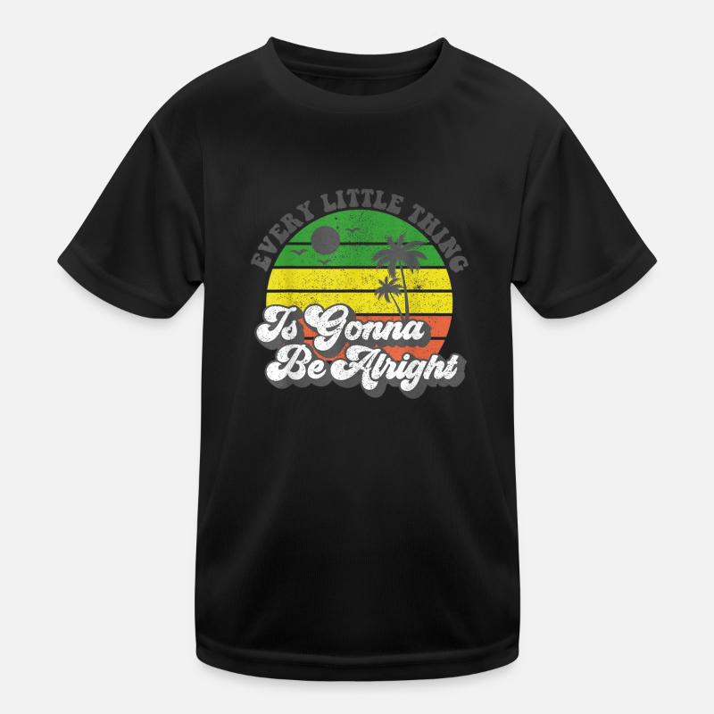 Every little thing will be fine Jamaica Kids Functional T-Shirt