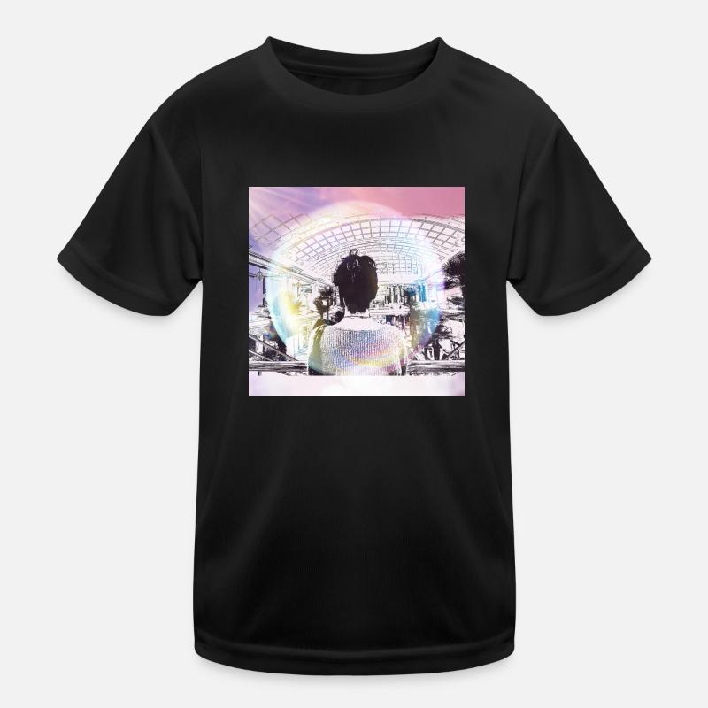 Mädchen im Einkaufszentrum Kinder Funktions-T-Shirt