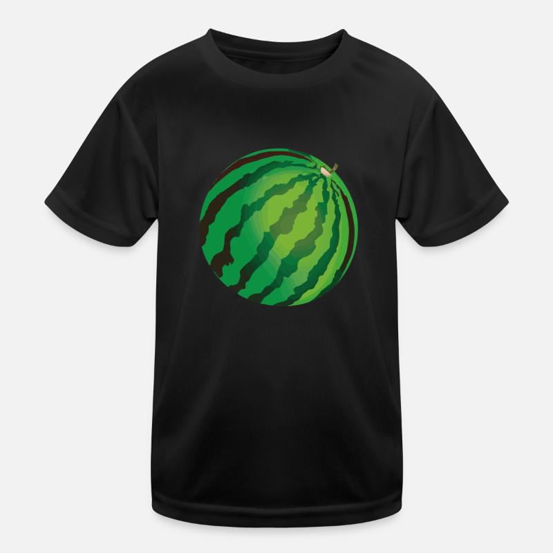 Wassermelone Illustration Rund Kugel Geschenkidee Kinder Funktions-T-Shirt