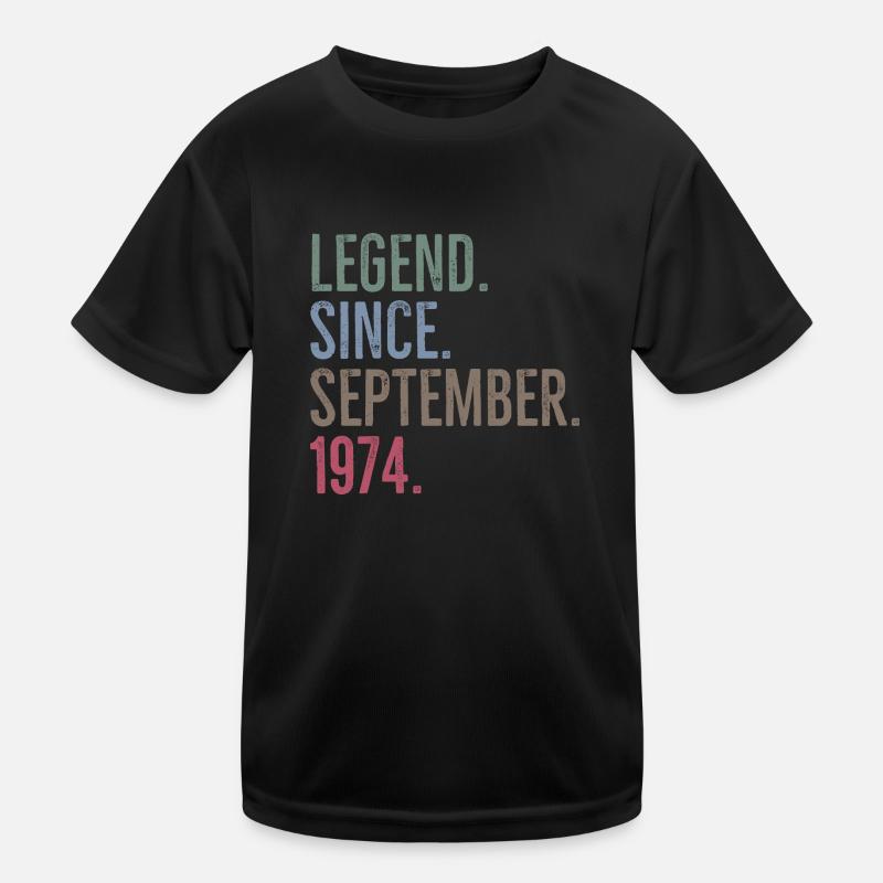 Legende seit September 1974 Kinder Funktions-T-Shirt