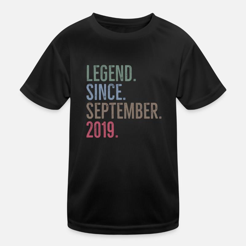 Legend Since September 2019 Kids Functional T-Shirt