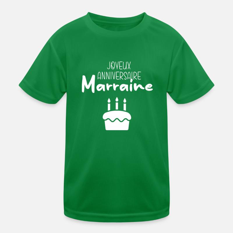 Joyeux anniversaire Marraine T-shirt sport Enfant