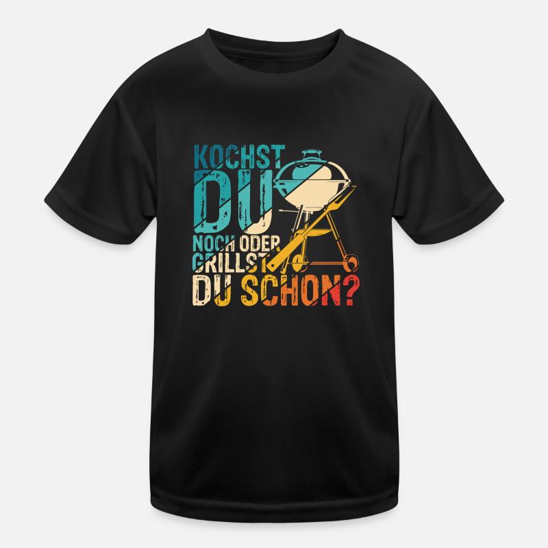 Grillen Besser Als Kochen Fleisch Liebe Geschenk G Kinder Funktions-T-Shirt