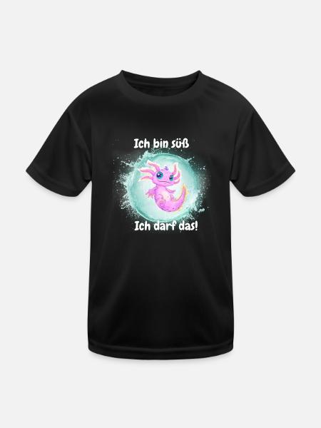 Ich bin süß - Kinder Funktions-T-Shirt - Schwarz - Vorne