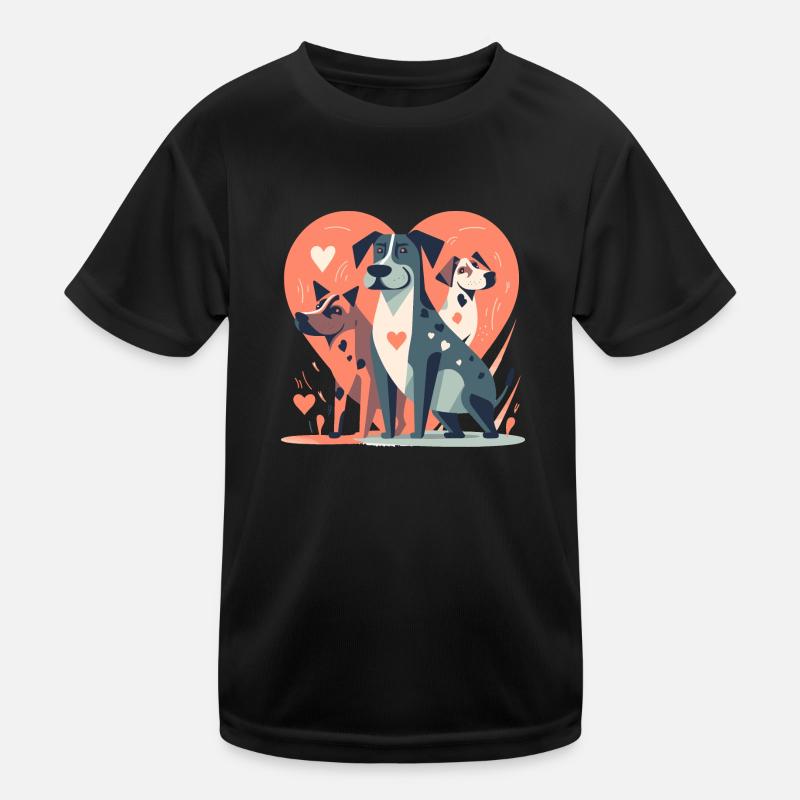 Hundeliebe Kinder Funktions-T-Shirt