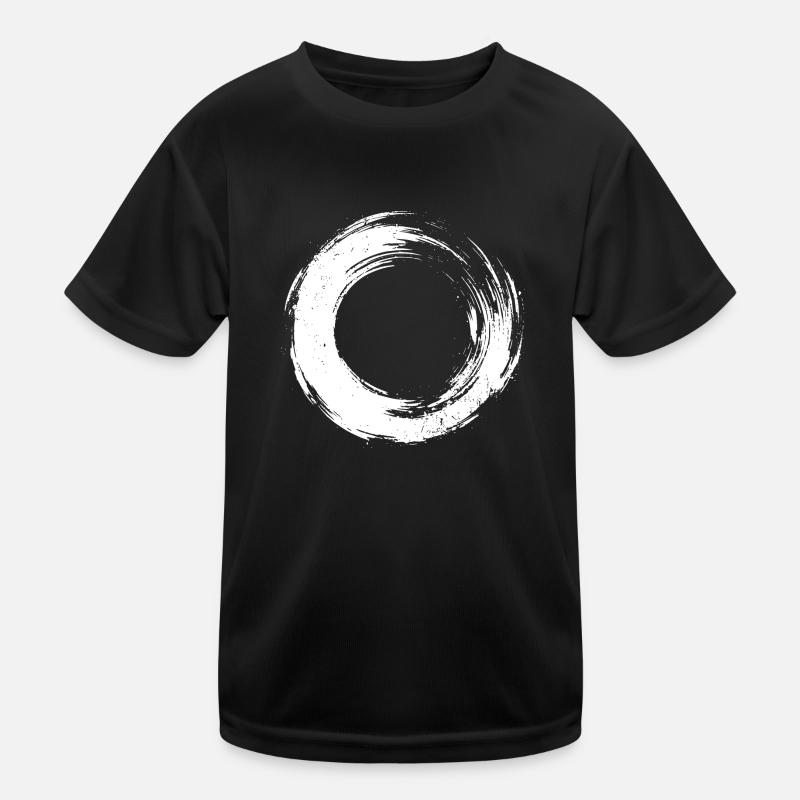 Arrière-plan de coup de pinceau circulaire T-shirt sport Enfant