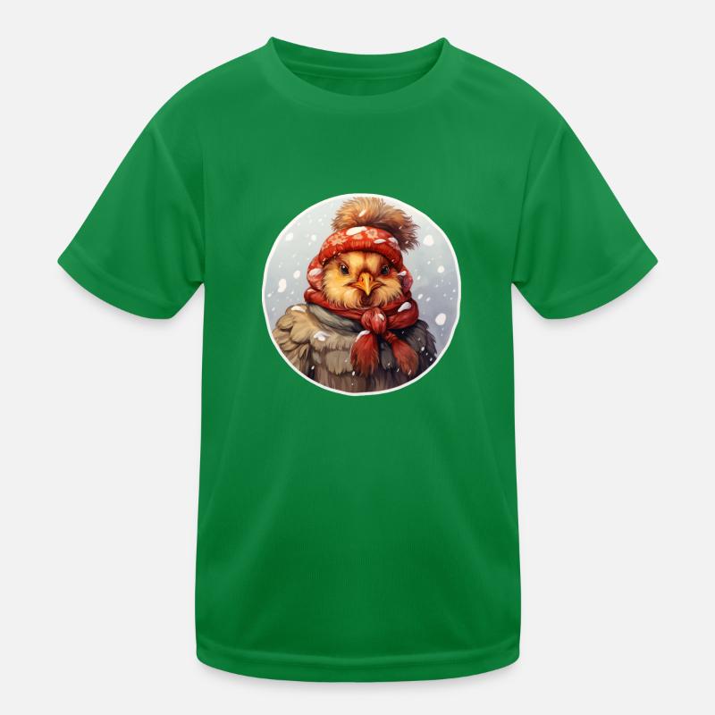 Chicks in snowfall Kids Functional T-Shirt