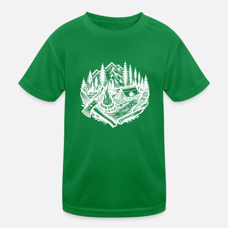 Hache de feu de camp nature T-shirt sport Enfant