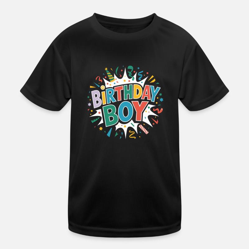 Birthday Boy Kids Functional T-Shirt