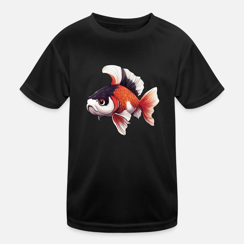 Punk Veiltail Poisson rouge T-shirt sport Enfant