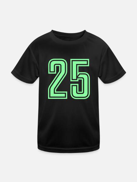 25 - Kids Functional T-Shirt - black - Front