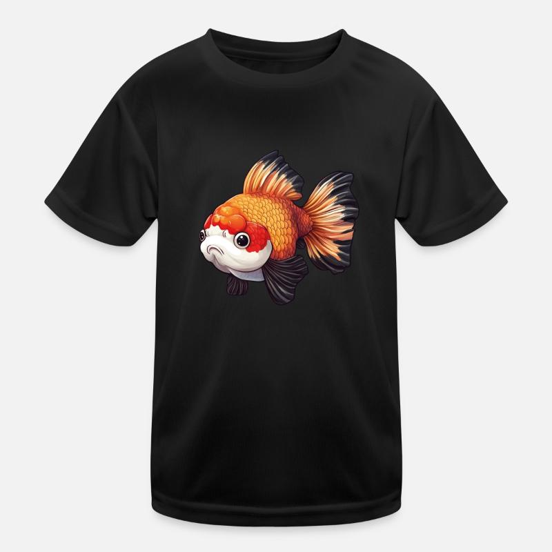 Fancy Calico Schleierschwanz Goldfisch Kinder Funktions-T-Shirt