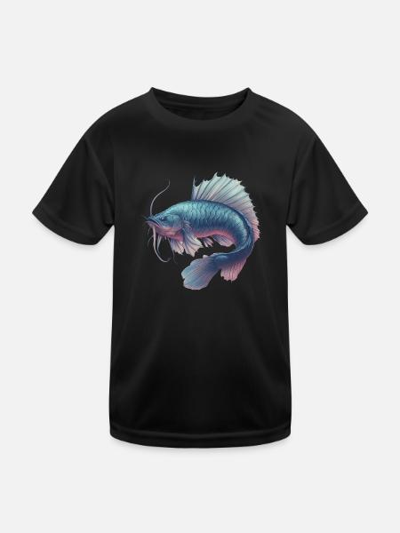 Fantasy Fish - Kids Functional T-Shirt - black - Front