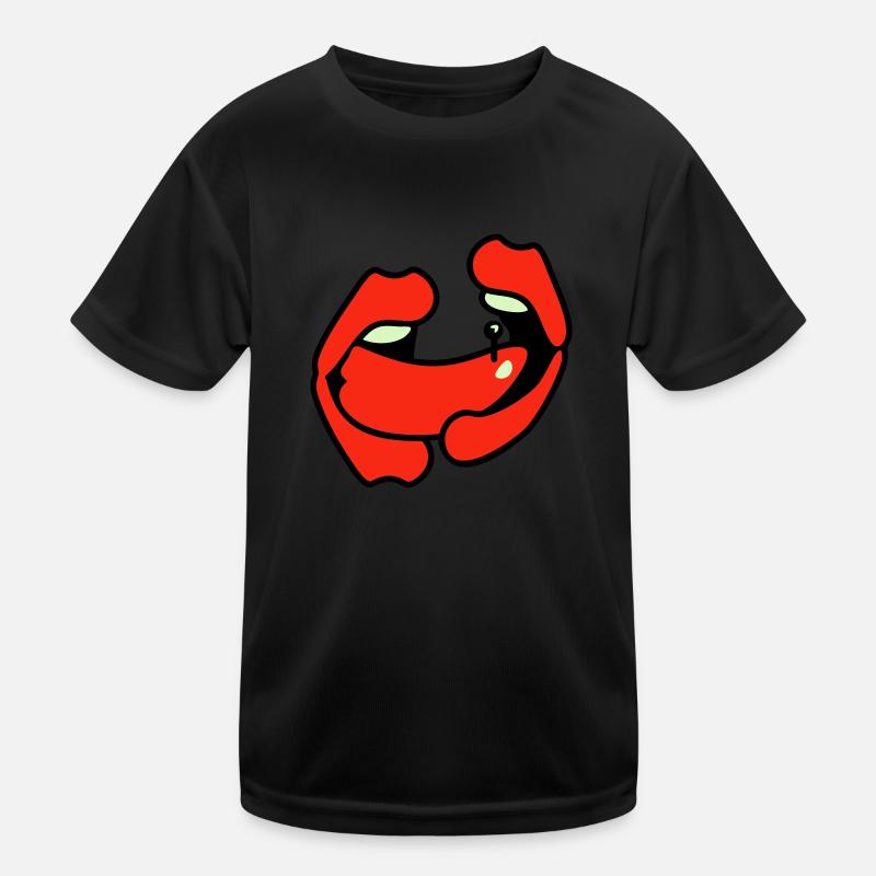 Zungenkuss (3c) Kinder Funktions-T-Shirt