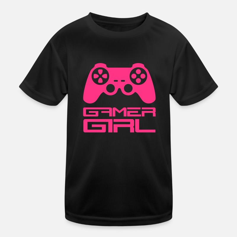 Gamer Girl Controller T-shirt sport Enfant
