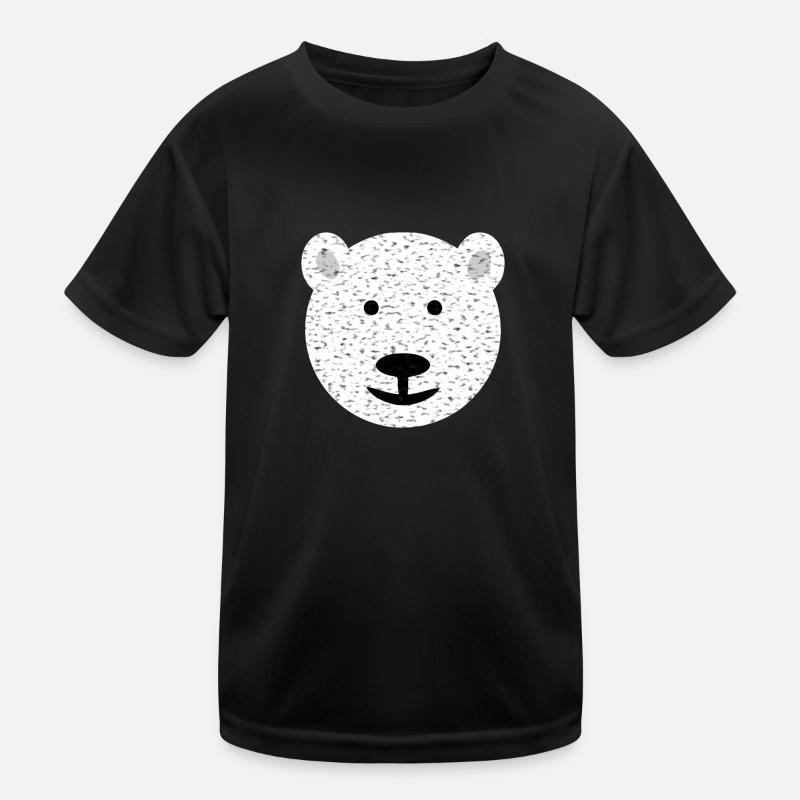 Bear Face Bear - Kids Functional T-Shirt - black