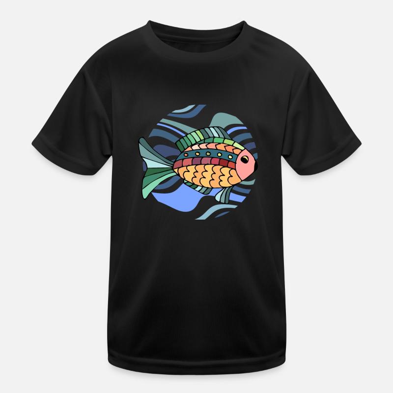 Fisch Kinder Funktions-T-Shirt