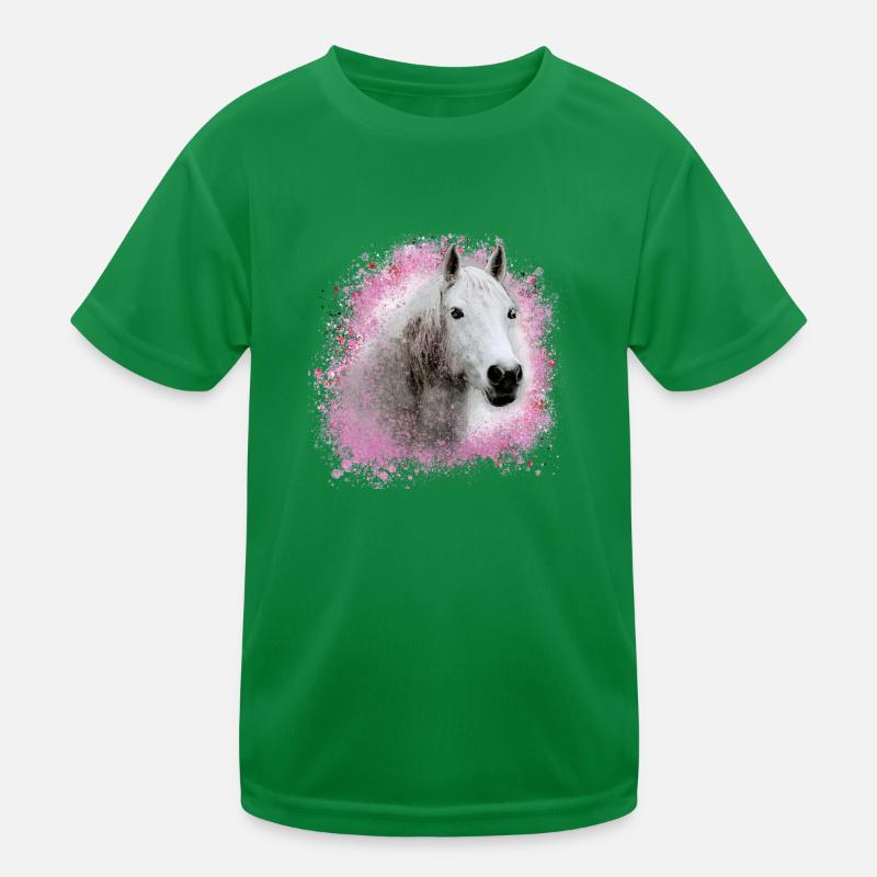 pferd ,schimmel ,graffiti , malerei,weisses pferd, Kinder Funktions-T-Shirt