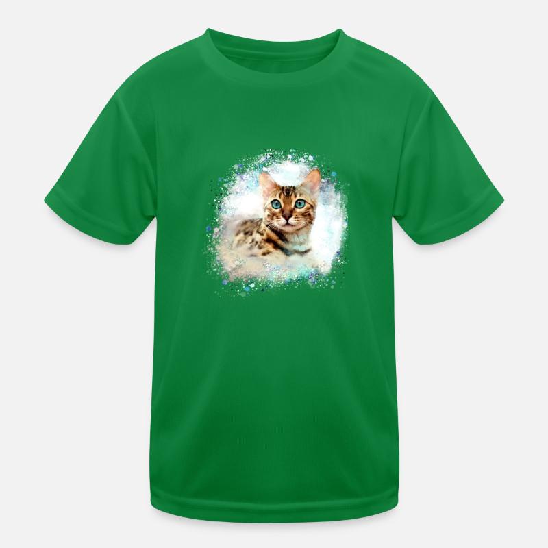 bengalkatze,katze,bengal,graffiti,malerei Kinder Funktions-T-Shirt