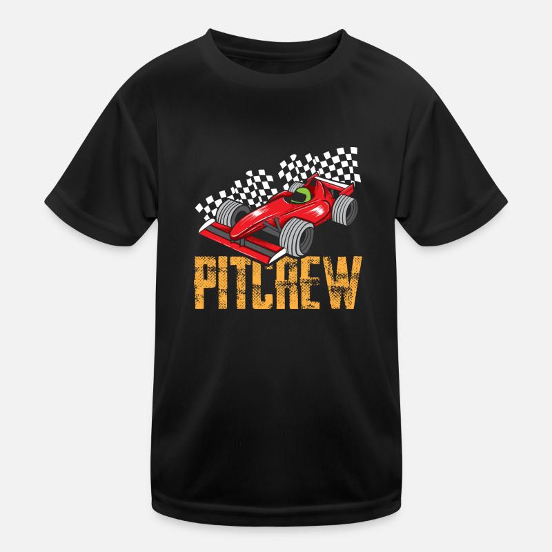Pit Crew - Car Racing Kinder Funktions-T-Shirt