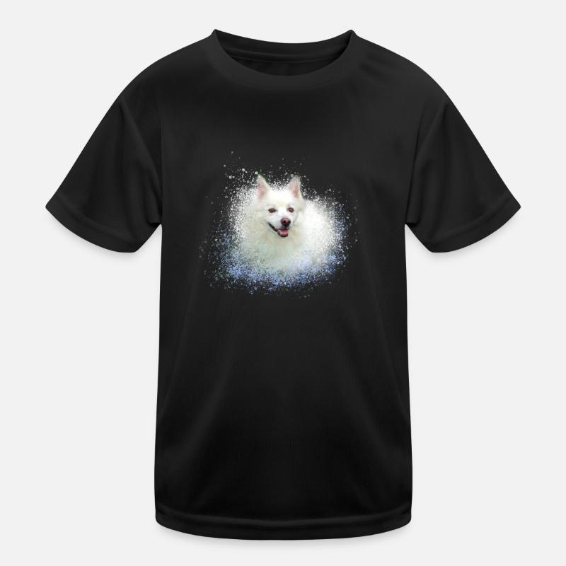 pointed,dog,graffiti,painting,dwarf Kids Functional T-Shirt