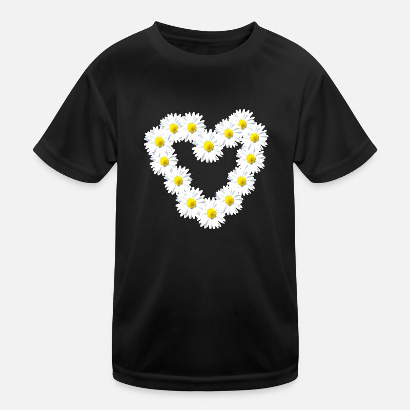 Herz Gänseblume Gänseblümchen Herzlich Kinder Funktions-T-Shirt