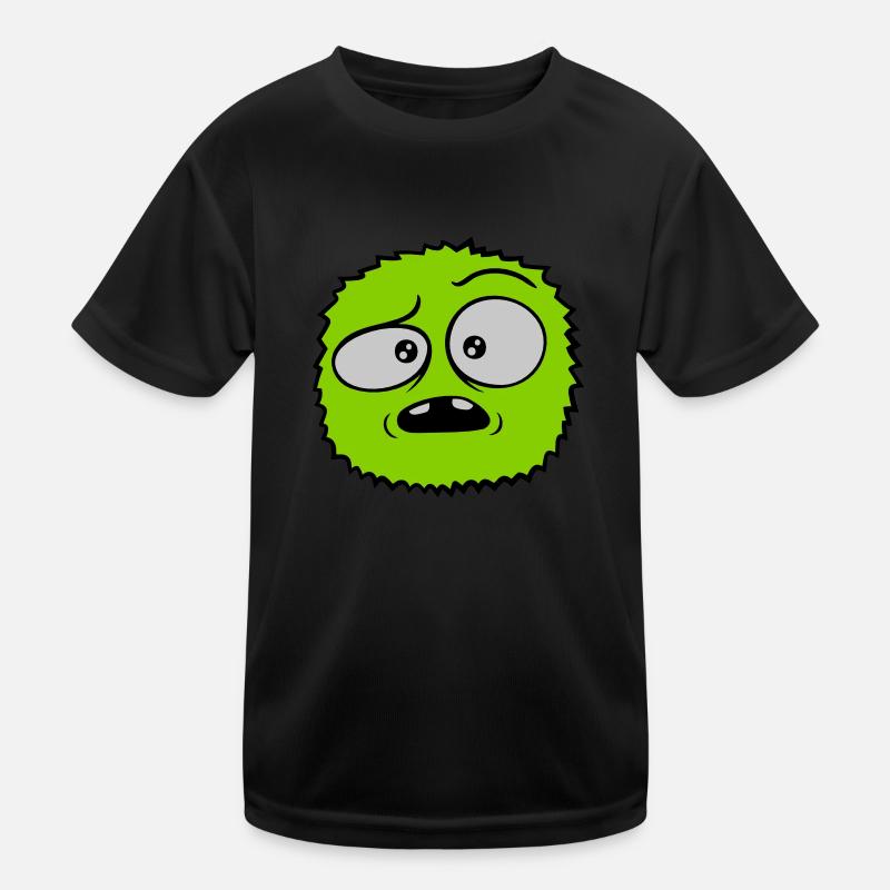 Haariges Monster skeptisches Gesicht Kinder Funktions-T-Shirt