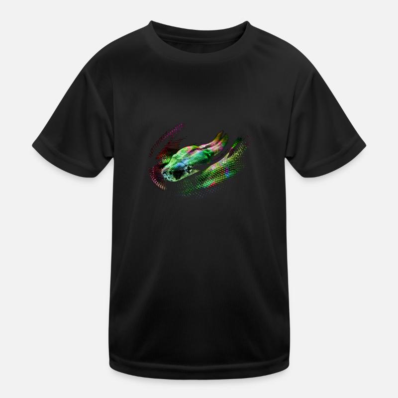 schlange,bunt,reptil,foto,nachts,cobra Kinder Funktions-T-Shirt